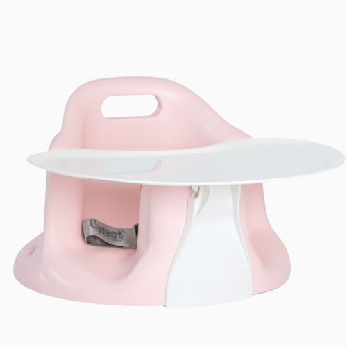 Upseat Baby Floor & Booster Seat with Tray - Pink