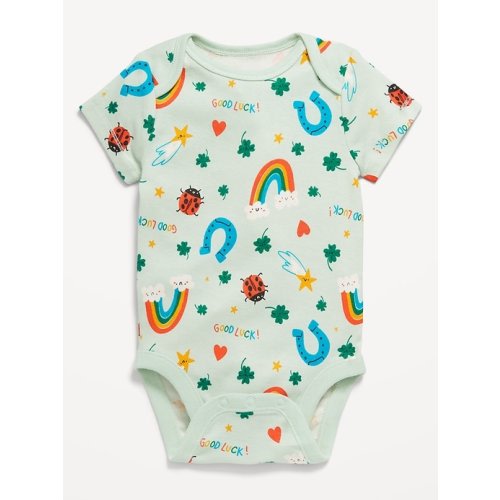 Unisex Printed Short-Sleeve Bodysuit for Baby | Old Navy