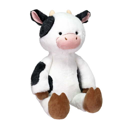Kid Connection Plush Classic Cow 16 Inches Soft Cuddly Floppy Toy for Children