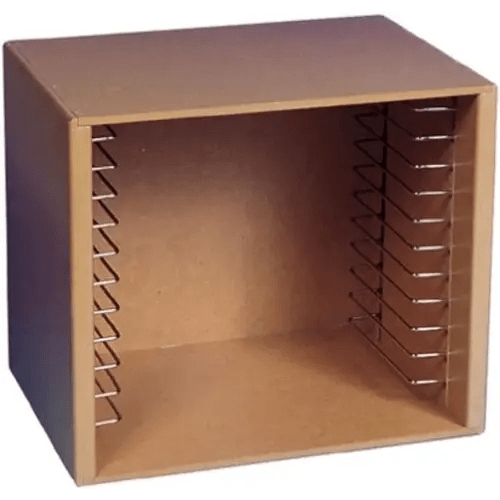 Melissa & Doug Natural Wood Puzzle Storage Case (Holds 12 Puzzles)