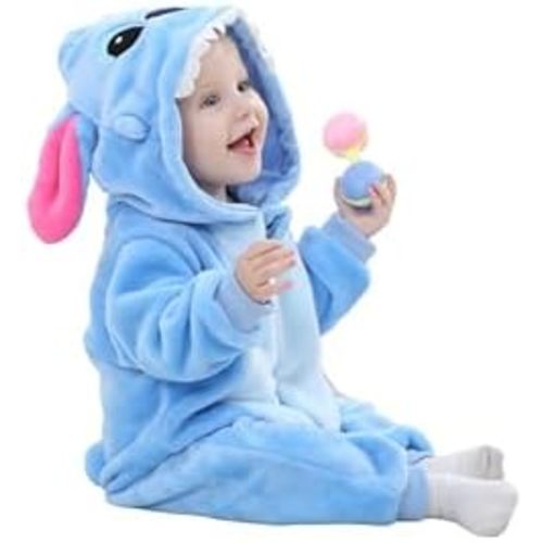 Unisex Baby Animal Onesie Flannel Hooded Romper for Infants Toddlers (0-3 Years) Winter Jumpsuit for Boys and Girls