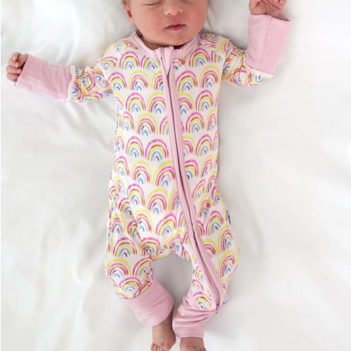 Pastel Rainbows Zippy - Little Sleepies