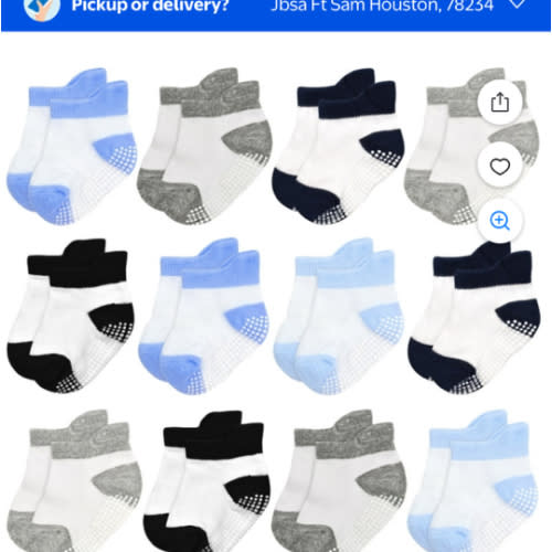 Non-Slip Baby Socks Infant Girls Boys Ankle Anti Slip Socks With Grips For 0-12 Month Toddler 1-5 Years Kids - Walmart.com