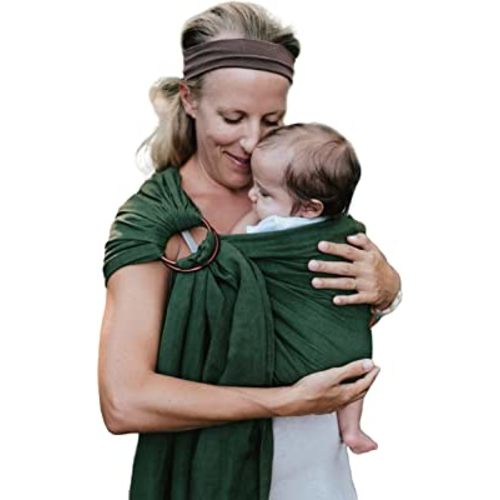 Nalakai Luxury Ring Sling Baby Carrier, Soft Linen Blend Baby Sling, Baby Wrap, Wear Your Little One Close to Your Heart, Comfort, Style