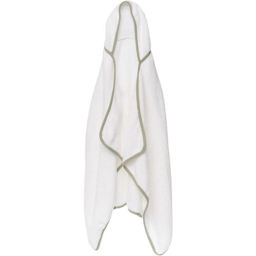 Lalo The Hooded Towel - 100% Organic Cotton, Soft on Sensitive Skin, Cozy & Absorbent, Machine Washable Baby Hooded Bath Towel - Sage