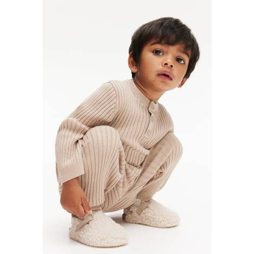 2-PIECE RIB-KNIT COTTON SET