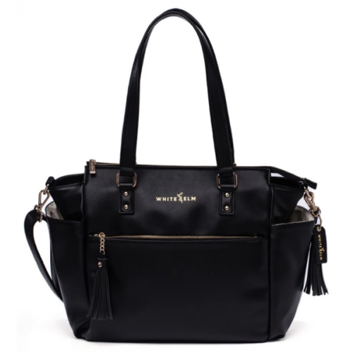 Gemini Convertible Backpack - Black | Sleek Work Bag by White Elm