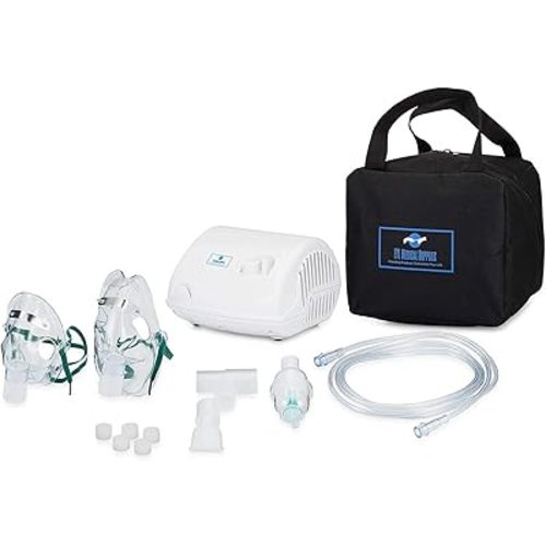 Nebulizer Machine for Adults Kids,Portable Nebulizer, Jet Nebulizers Personal Steam Inhaler Cool Mist Compressor System Truneb Carry Bag
