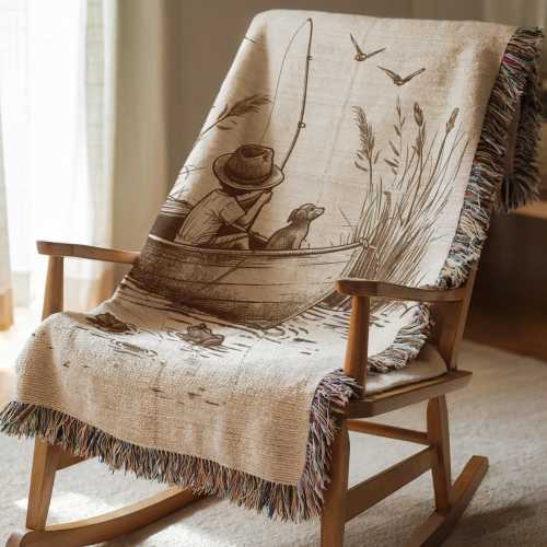 Personalized Fishing Baby Blanket Customized Fishing Baby Blanket Boys Fishing Nursery Decor Baby Shower Gift Fishing Theme Baby Blanket
