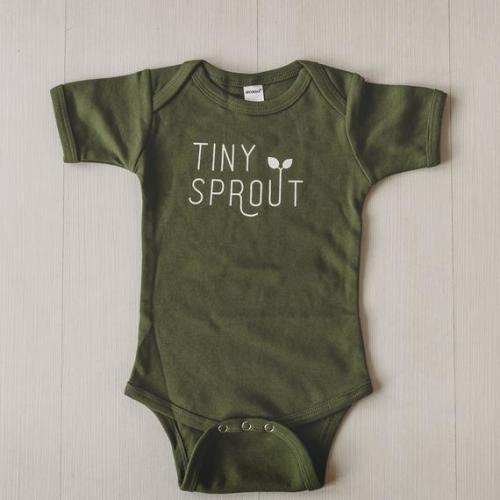 Tiny Sprout Baby Bodysuit Unisex Baby Clothes Plant - Etsy