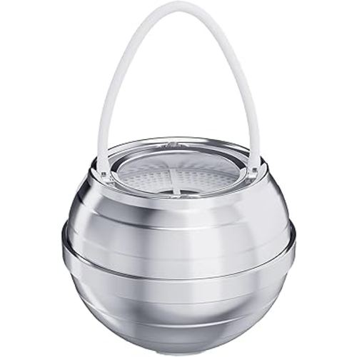 Bath Bathtub Ball Water Filter for Tub Faucet - Bath Filter for Hard Water - Remove Contaminants,Chlorine and Fluoride - Improves Skin, Hair and Nails Condition,Chrome