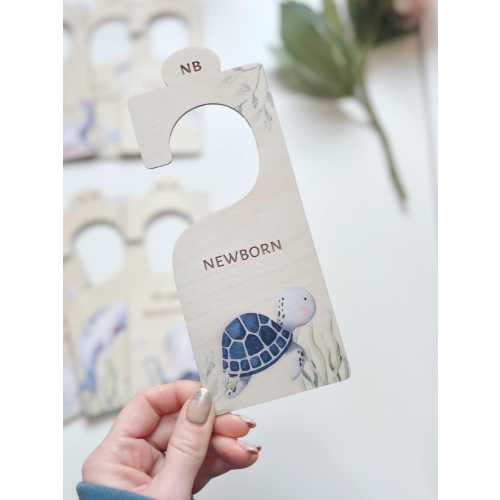 Wooden Baby Wardrobe Dividers, Newborn Boy Gift,Blue Under The Sea Nursery Organisation,Baby Shower,Clothes Size Closet Dividers,New Parents