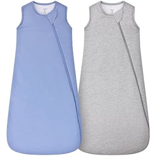 HAPIU Unisex Rayon Made from Bamboo Baby Sleep Sack TOG 1.0, 2-Way Zipper YKK, Wearable Blanket Baby