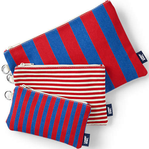Zip Canvas Pouch 3 Pack | Lands' End