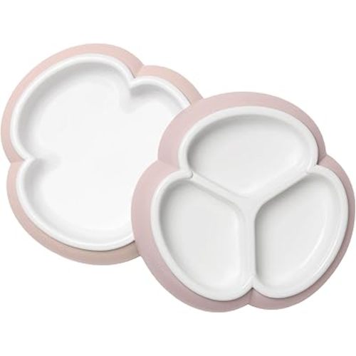 BabyBjörn Baby Plate Set, 2 Pack, Powder Pink