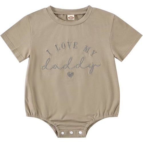 Embroidered Newborn Outfit Romper, Baby Clothes Boy Girl, Gifts for Baby Boys/Girls 0-18M