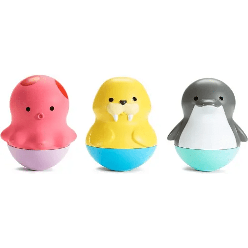 Munchkin® Bath Bobbers Mold Free Baby and Toddler Bath Toy, 6+ Months, Dolphin/Walrus/Octopus