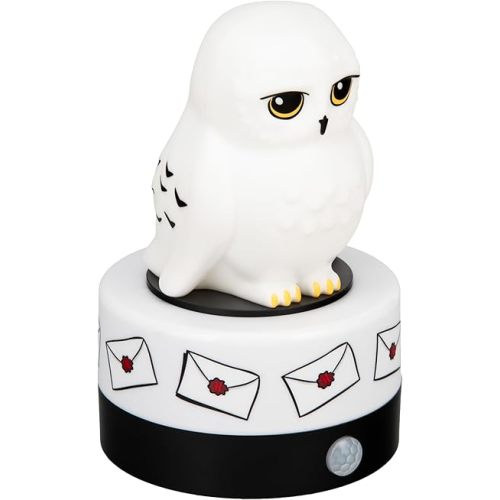 Paladone Hedwig Motion Sensor Room Guard and Night Light, Officially Licensed Harry Potter LED Lamp and Security Alarm for Kids Bedrooms, Teenagers, Home, Gift for Potterheads