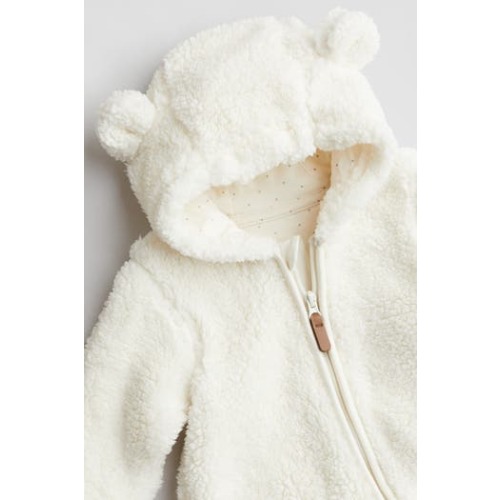 Pile Pram Suit With Ears, 3M