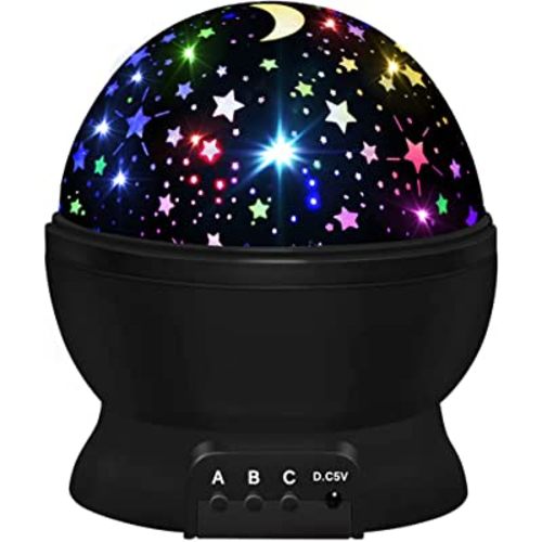 Night Light for Kids,Boys Toys for 3 4 5 6 7 8 Year Old Boys,Star Projector 360 Degree Rotation - 4 LED Bulbs 16 Light Color Changing with USB Cable,Lamp Ceiling Lights for Kids Bedroom