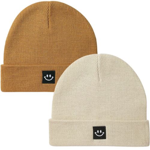 2Pack Baby Beanie Knit Toddler Hat for Girls Boys 0-8 Years