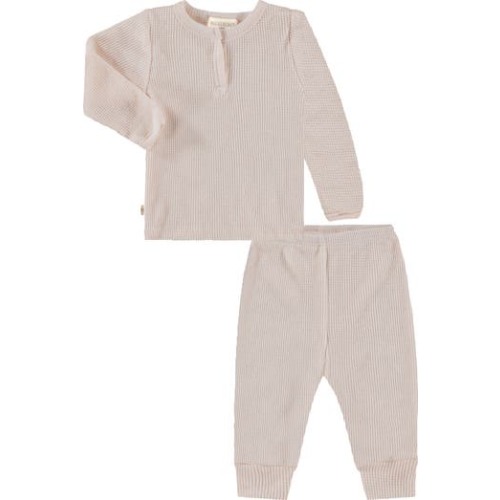 Kids' Thermal Henley T-Shirt & Sweatpants Set, 6-9M