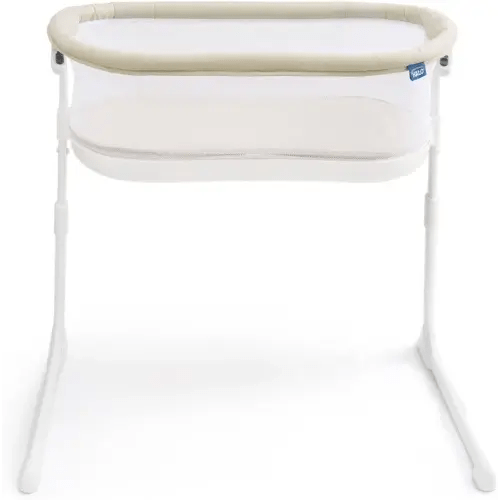HALO® BassiNest® Lite – Breathable Baby Bassinet Slides Over Bed with Mesh Walls for Airflow & Visibility, Lowering Wall for Easy Access, Portable & Lightweight, Fits Most Beds