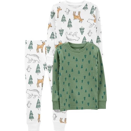 Simple Joys by Carter's Baby 3-Piece Snug-fit Cotton Holiday Pajama Set