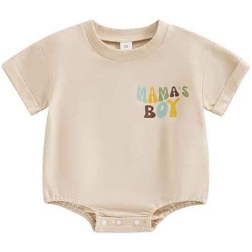 Twopumpkin Baby Boy Girl Bubble Romper Short Sleeve Onesie Graphic T Shirts Toddler Infant Summer Clothes Outfit