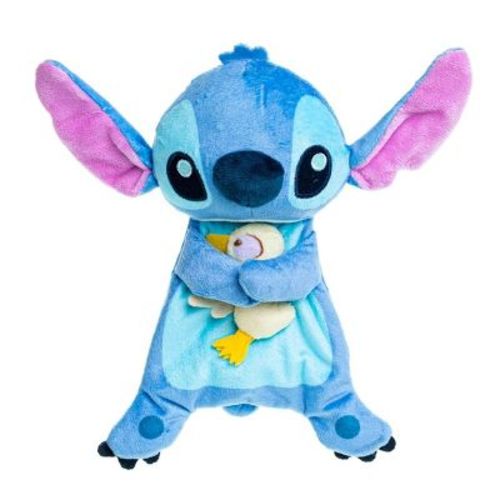 Disney Stitch Snuggle Stuffed Animal 9.8" Inch Security Blanket Toy