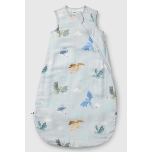 Bamboo Muslin Lightweight Baby Sleep Sack 0.5 TOG - Magical Dragons