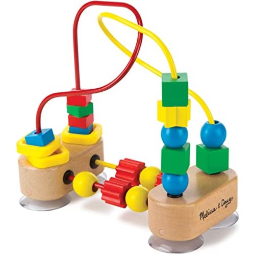 Melissa & Doug First Bead Maze - Wooden Educational Toy 4.2 x 7 x 8.6 inches ; 1.3 pounds - Standard