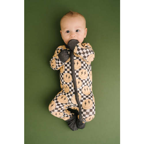 Lightning Checkered Smiley Bamboo Sleeper
