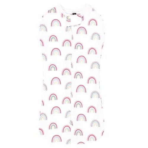 Hudson Baby Infant Girl Sleep Pod, Modern Rainbow, 0-2 Months