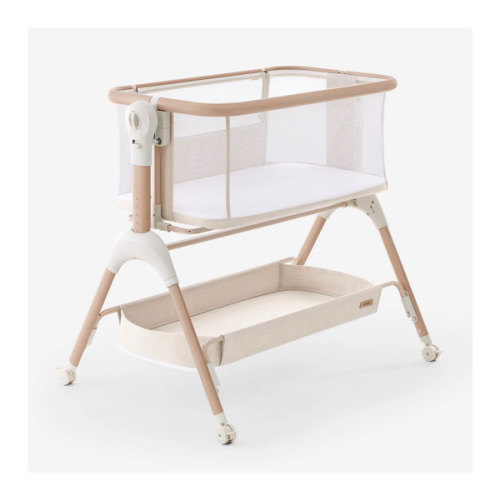 HARPPA Cuddly Signature | 3-in-1 Rocking Baby Bassinet & Bedside Sleeper with Anti-Reflux Mattress for Newborns | Attaches to Bed, Adjustable Height, Tool-Free Setup, Portable Wheels, CPSC Certified, Gentle Rocking Motion | Ideal for Infants, Safe Co-Slee