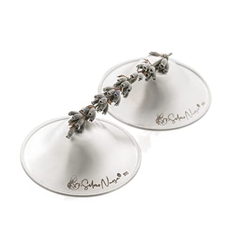The Original Silver Nursing Cups Nipple Cover Nipple Soother for Newborn Breastfeeding Moms, 925 Silver Nursing Cups (X-LARGE)