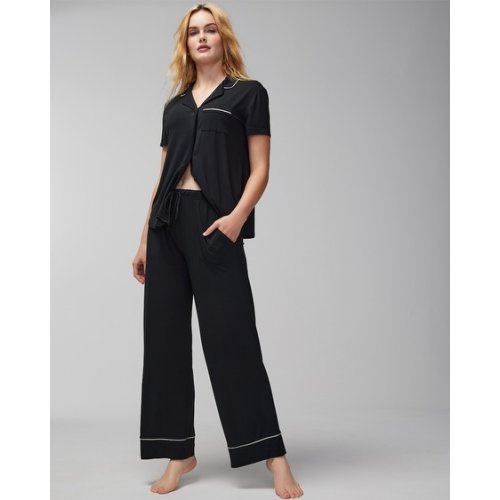 Cool Nights Solid Piped Pants - Soma