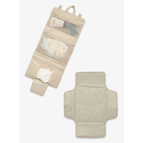 Diaper Changing Pad Organizer - OATMEAL