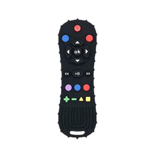 yulier Baby Teether Toys Silicone Educational Sensory Toy Chew Toy for Baby 3 6 9 12 18 Months TV Remote Control Shape Teething Toys for Newborn Baby Infant Boys Girls 6-12 Months