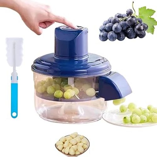 Electric Grape Peeling Machine, Automatic Small Fruit Garlic Peeler Machine Cherry Tomato Garlics Peeler Skin Remover Tool (1PCS)