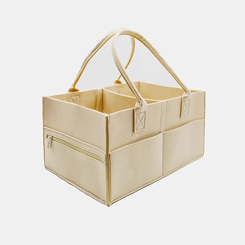 Felt Diaper Caddy (Khaki, Regular)