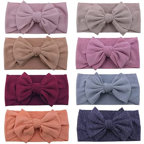 Baby Headbands Headwrap Newborn Toddler Cotton Ribbed Turban Headband Hairband Infant Baby Show Gifts