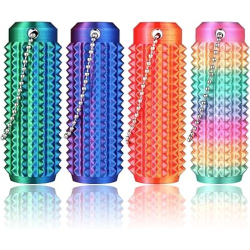 Little Ouchies Pain Fidget 4PCS – Pain Stim Tool Spiky Sensory Fidget Toys for Adults Anxiety Relief, 3D Printed Grippie Keychain for Focus & Skin Picking, Stress Relief Gift for Teens