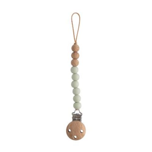 Mushie Silicone Pacifier Clip - Eva Stone