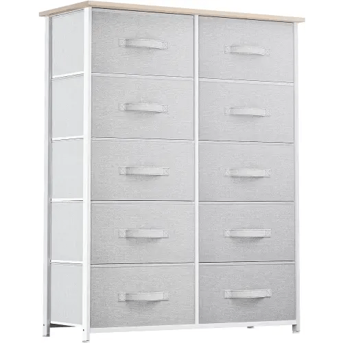 YITAHOME 10 Drawers Dresser, Fabric Dresser for Living Room, Organizer Unit for Bedroom, Living Room, Hallway, Closets