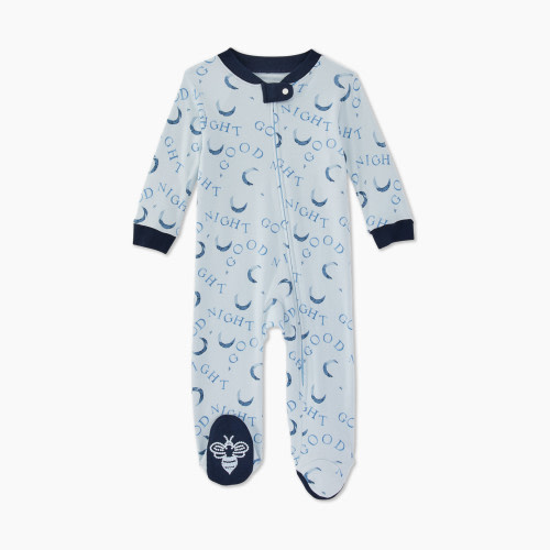 Burt's Bees Baby Good Night Sleep & Play PJ - Blue, 0-3 Months
