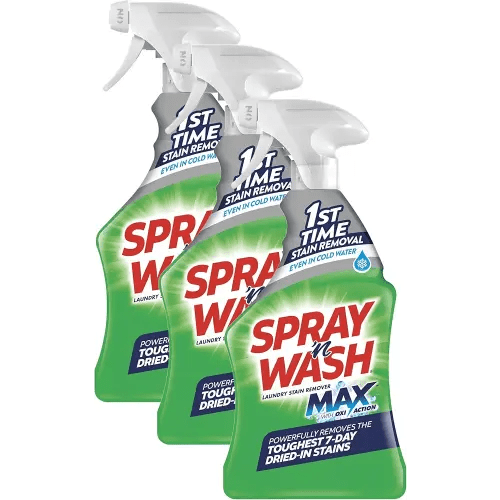 Spray 'N Wash Max Laundry Strain Remover 16 oz, Packaging may vary (Pack of 3)