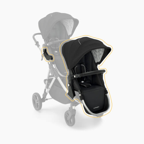 Mockingbird 2nd Seat Kit 2.0 - Black/Windowpane Canopy With Black Leather