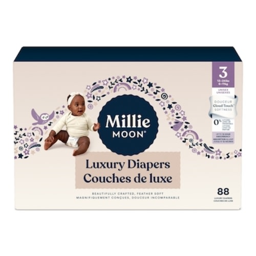 Millie Moon Millie Moon Luxury Diapers, Size 3, 88 Count | Shoppers Drug Mart