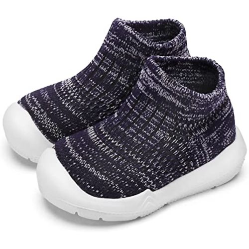 Baby Shoes Boys Girls Breathable Walking Sock Infant Shoes Baby First Walking Shoes Non-Skid Slipper Shoes with Soft Rubber Sole Toddle Sneaker